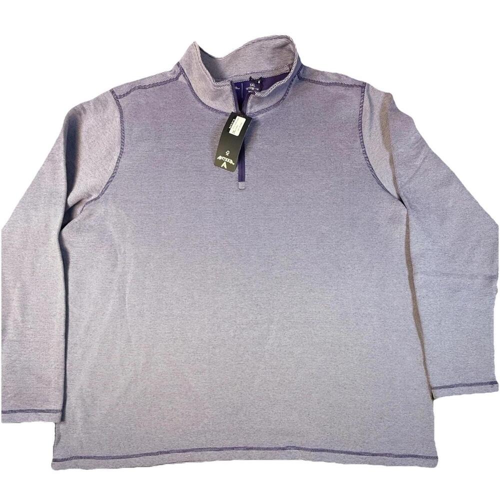 Antigua Men's 1/4-Zip 3XL Shore Bunker Golf Pullover New With Tags